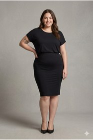 Resim CNG MODA Modal Kumaş Midi Kalem Etek 