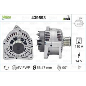 Resim Valeo ALTERNATOR 12V 110A MEGANE II 1,5DCI (TG11C069) - 439593 