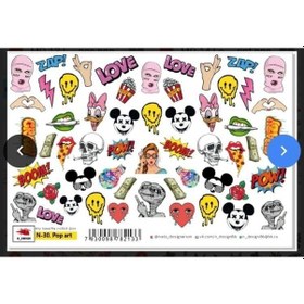 Resim Tnl Professionel Takma Tırnak Stiker N-30 