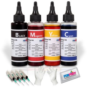 Resim FORPRİNT Epson L382,l386,l565,l3050,l3060 Uyumlu Mürekkep Seti 4x100ml 