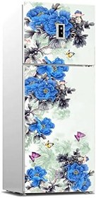 Resim Buzdolabı Sticker Kaplama Dolap Kaplama Etiketi Mor Çiçekler 