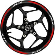 Resim Ogec Worx Pcx Beyaz yazılı kırmızı pençe şeritli 