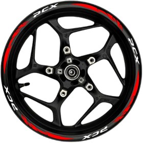 Resim Ogec Worx Pcx Beyaz yazılı kırmızı pençe şeritli 