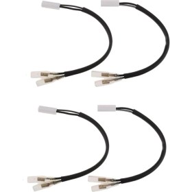 Resim Yamaha Dönüş Sinyal Kablo Demeti Konnektörleri Adaptörü Fiş 200MM 8 "4 Adet 