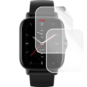 Resim Amazfit GTS 2e 42mm Saat Ekran Koruyucu Tam Kaplama TPU Film 2 Adet 