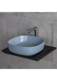 Resim Lena E-W1203MM Tezgahüstü Lavabo Mavi 