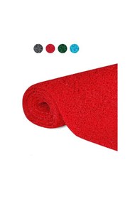 Resim Karmaşık Paspas 1x15 Metre Kırmızı Pvc Kıvırcık Halı İç Dış Mekan Yolluk Kaydırmaz Islak Zemin Paspası Kırmızı 