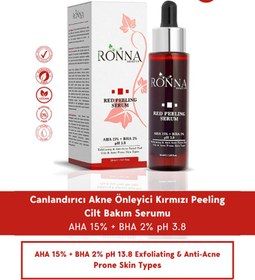 Resim Ronna beauty red peeling serum 30 ml 