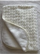 Resim Kalpli Kışlık Golden Battaniye 100 120 Cm Krem 
