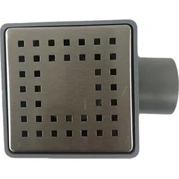 Resim Ardini YVZ Yer Süzgeçi Krom 10*10*50 Yandan Çıkış 