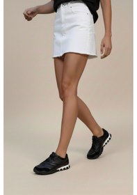 Resim Fox Shoes Y312515704 Siyah Kumaş Kadın Spor Ayakkabı Sneakers Siyah 