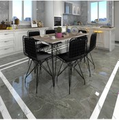 Resim Knsz masa sandalye takımı hem75mazlum crdsyh 130*070 sm 6 sandalye syhsyh sırt minderli 