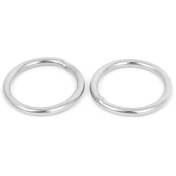 Resim Pandoraplanet 20MM x 3mm Paslanmaz Çelik Dokuma Çemberleme Kaynaklı O Ringler 5 Adet (Yurt Dışından) 