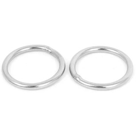 Resim Vigortrading 20MM x 3mm Paslanmaz Çelik Dokuma Çemberleme Kaynaklı O Ringler 5 Adet (Yurt Dışından) 