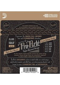 Resim D'addario Ej49 Pro Arte Black Nylon Normal Tansıon Gitar Tel Seti 