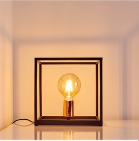 Resim Riolight Modern Küp Metal Abajur 25Cm X 25Cm (538283646) 