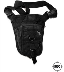 Resim Erol Özel Bölmeli Tactical Tabanca Taşımalı Bel ve Bacak Çantası – Siyah 