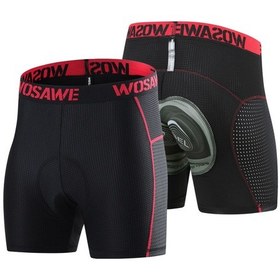 Resim Erkek Bisiklet İç Çamaşırı Şort Nefes Alabilir File Bisiklet Jel Ped Şort Bisiklet Mtb Yol Bisikleti Sürüş Şortu Çok Renkli 