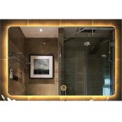 Resim Dnr-Mirror65x90 Cm Dokunmatik Günışığı Ledli Dikdörtgen Banyo Aynası 