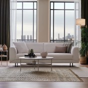 Resim Enza Home Basel 3'lü Yataklı Koltuk - Beyaz 