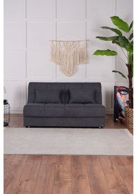 Resim Kilim Mobilya Robin Iki Kişilik Yatak Olabilen Koltuk Antrasit Antrasit 