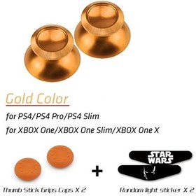 Resim Altın-alüminyum Metal Og Joystick Başparmak Çubuğu Kavrama Kapağı Playstation 4 Ps4 Slim Pro Xbox One Slim Den 