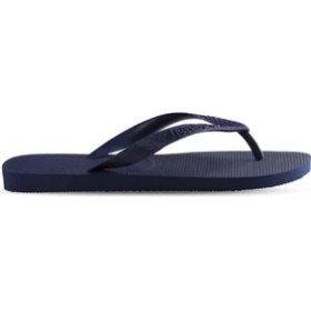 Resim Havaianas Parmak Arası Plaj Terliği Koyu Lacivert Erkek Kullanımına Uygun Düz Topuklu 