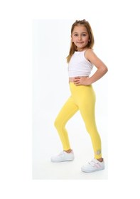 Resim Toontoy Kids Toontoy Kız Çocuk Kirpi Baskılı Tayt Sarı 