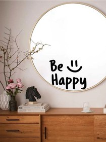 Resim Janusmania Be Happy Ayna Sticker Duvar Sticker 