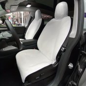 Resim Suitable For Tesla Özel Yastık, Flanel Beyaz, Siyah, Birkaç Basit Kurulum Yastığı, Kırışıklık Yok Ve Yan Hava Yastığı Çıkışına Etkisi Yok 