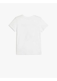 Resim Koton Beyaz Erkek Çocuk T-shirt 5skb10144tk Beyaz 