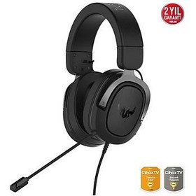 Resim Asus Tuf Gaming H3 Gun Metal 7.1 3.5mm Kablolu Kulak Üstü Oyuncu Kulaklığı 