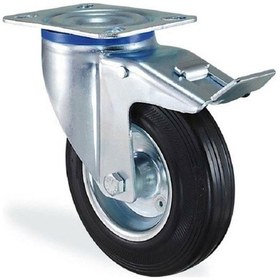 Resim Döner Tablalı Teker Frenli - 125x37.5 - Slp Hks313 - 1 Adet 