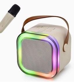 Resim Subzero Colorful Rgb Ledli Mini Taşınabilir Hoparlör ve Wirelles Mikrofon 