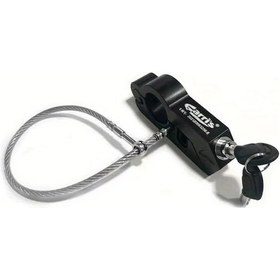 Resim Elmpaly Güçlü Motosiklet Kask Kilidi - Dayanıklı Alüminyum Yapı, Hırsızlık Korumalı, Kolay Montaj, Siyah Renk, Güvenlik Kask Mekanizması - Siyah 