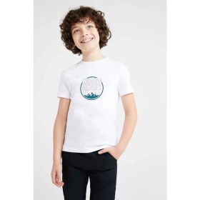 Resim Qivi Shawn Mendes Mountain Baskılı Unisex Çocuk Beyaz Tshirt 