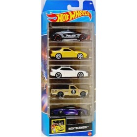 Resim HOT WHEELS 1806 5'li Araba Seti Nıghtburnerz Hfv93 