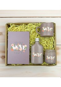 Resim Bk Gift Kişiye Özel İsimli Dtf Anne Temalı Mat Gri Defter & Kahve Fincanı & Kolonya & Mum Hediye Seti-4, Anneye Hediye, Anneler Günü Hediyesi Kobitmey 