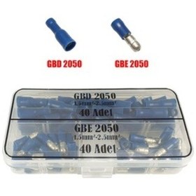 Resim 80 Parça Izoleli Dişi Ve Erkek Terminal Ekonomik Seti 