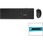 Resim Everest KM-515 USB Kablolu Klavye - Mouse Set Q Klavye (4887) 