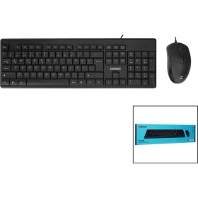 Resim Everest KM-515 USB Kablolu Klavye - Mouse Set Q Klavye (4887) 