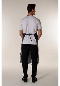 Resim Su Geçirmez Pvc Bulaşıkçı Mutfak Önlüğü Yumuşak Kumaş Lacivert 