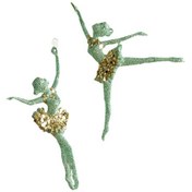 Resim Homyl Yılbaşı Ağacı Asılı Dekorasyon 2kız-8x16cm-13x16cm 