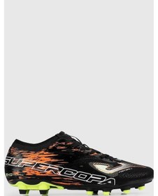 Resim Joma Supercopa 2301 Sups2301fg Black Coral Fırm Ground Siyah/turuncu Erkek Krampon Siyah 