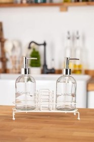 Resim Mayaglory Novy Standlı 2'li Sıvı Sabunluk (White) 