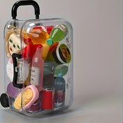 Resim 10 Adet Mini Sevimli Bavul Seti, Rastgele Seçilmiş Gıda ve İçecek Şişe Şekilleri, Bebek Evi Dekor Koleksiyonu için Uygun, Halloween, Noel, Paskalya, Parti Hediyeleri, Yaratıcı Ödül Sergisi için Mükemmel Seçim - Mikro Manzara Aksesuarları 