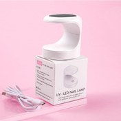 Resim Taşınabilir 6W Mini Led Tırnak Kurutucu Siyah 