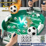 Resim Büyük Masaüstü Futbol Oyunu Çocuklar ve Aile için - 6 Futbol, Elde Taşınabilir Oyuncular, Çift Oyuncu Masaüstü Oyunu ve Skor Tahtası içerir - Noel, Şükran Günü, Doğum Günü Hediyesi için İdeal 