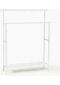 Resim Dora Raflı Metal Banyo Havlu Ve Bornoz Askılığı Beyaz 