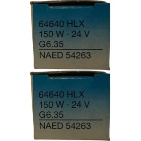 Resim Osram 64640 150W 24V G6.35 Duylu Fcs Halojen Ampul (2 Adet) 